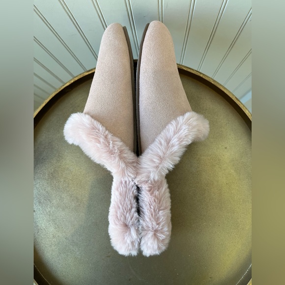 HAVEN WELL WITHIN SUEDE FAUX FUR SLIPPERS | SIZE: 8 | PINK | NEW WITHOUT TAGS - Picture 7 of 8